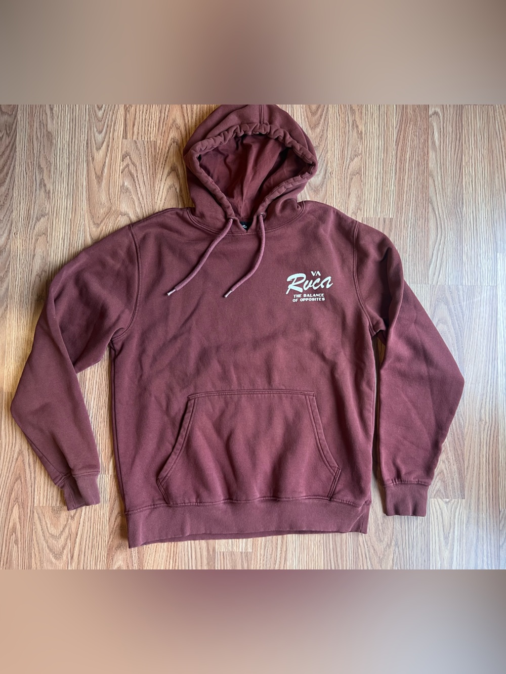 RVCA Maroon Pullover Hoodie